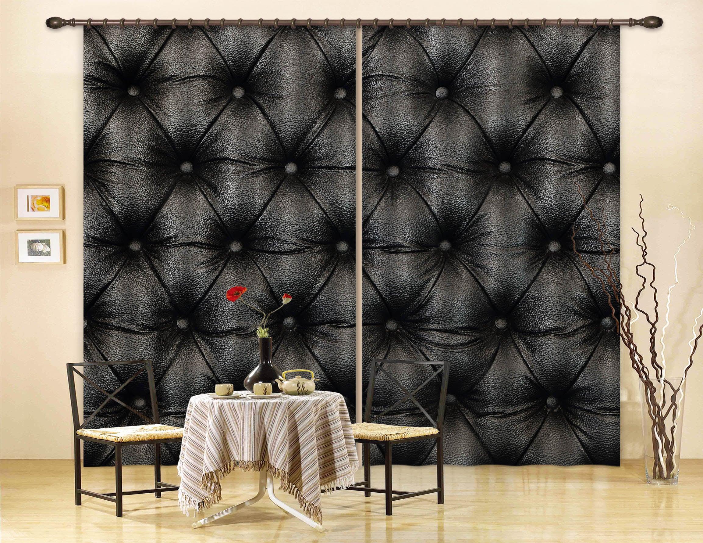 3D Black CowardCurtains and Drapes LQH A383- Jess Art Decoration