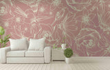 3D pink flowers wall mural wallpaper 21- Jess Art Decoration
