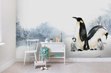 3D Penguin Snow Mountain Wall Mural Wallpaper 131- Jess Art Decoration