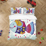 3D Hand Drawn Animal Colored Fish Quilt Cover Set Bedding Set Duvet Cover Pillowcases 146 LQH- Jess Art Decoration