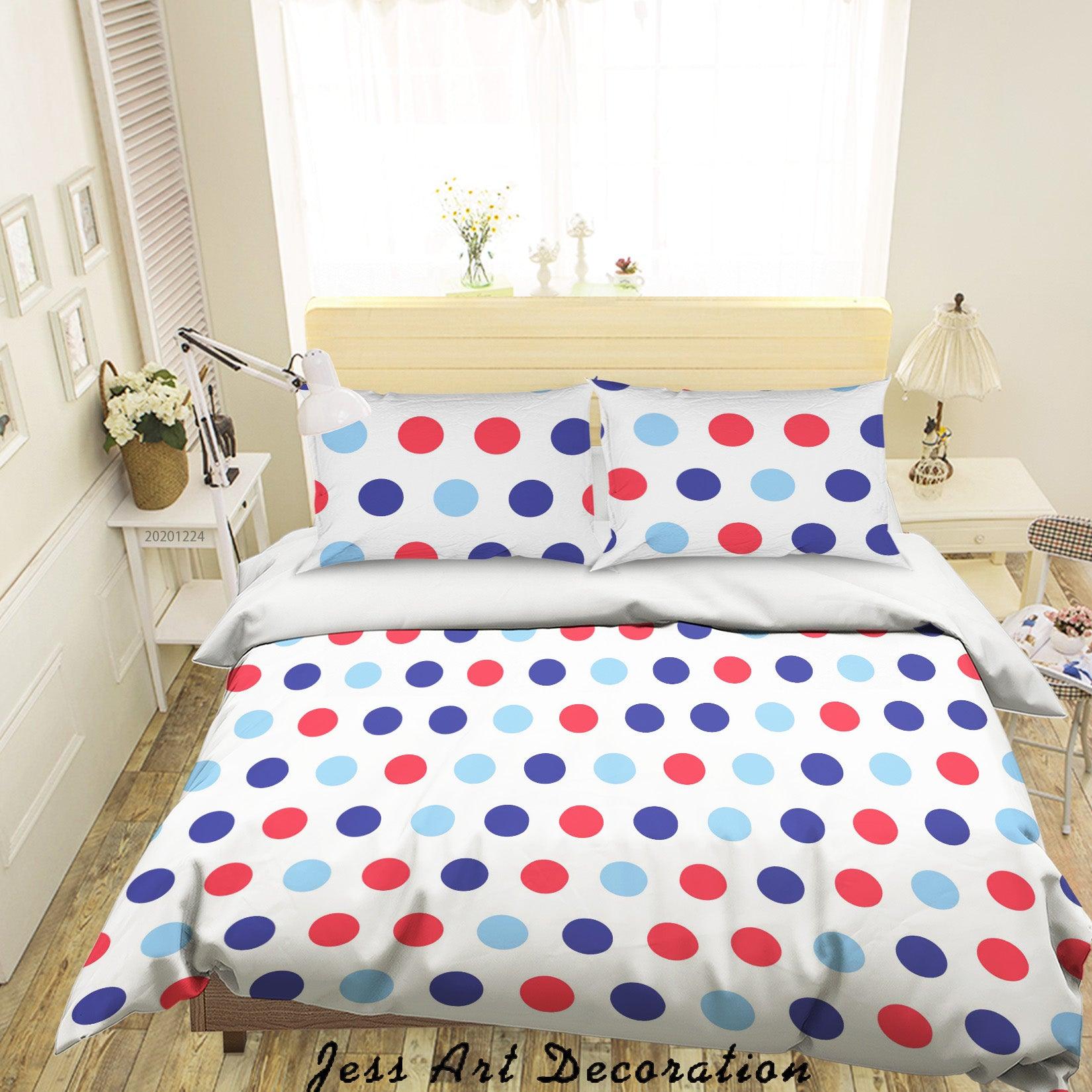 3D Abstract Geometric Circle Quilt Cover Set Bedding Set Duvet Cover Pillowcases 110 LQH- Jess Art Decoration