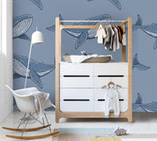 3D Hand Painted Dolphin Wall Mural Wallpaper 9- Jess Art Decoration