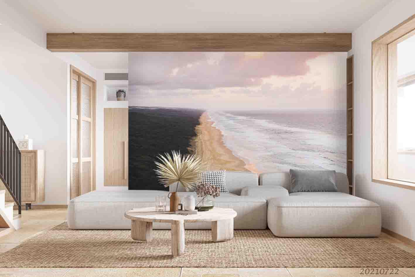 3D Sky Beach Landscape Wall Mural Wallpaper LQH 21- Jess Art Decoration