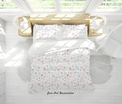 3D Cartoon Leaves Flowers Pattern Quilt Cover Set Bedding Set Duvet Cover Pillowcases WJ 9641- Jess Art Decoration
