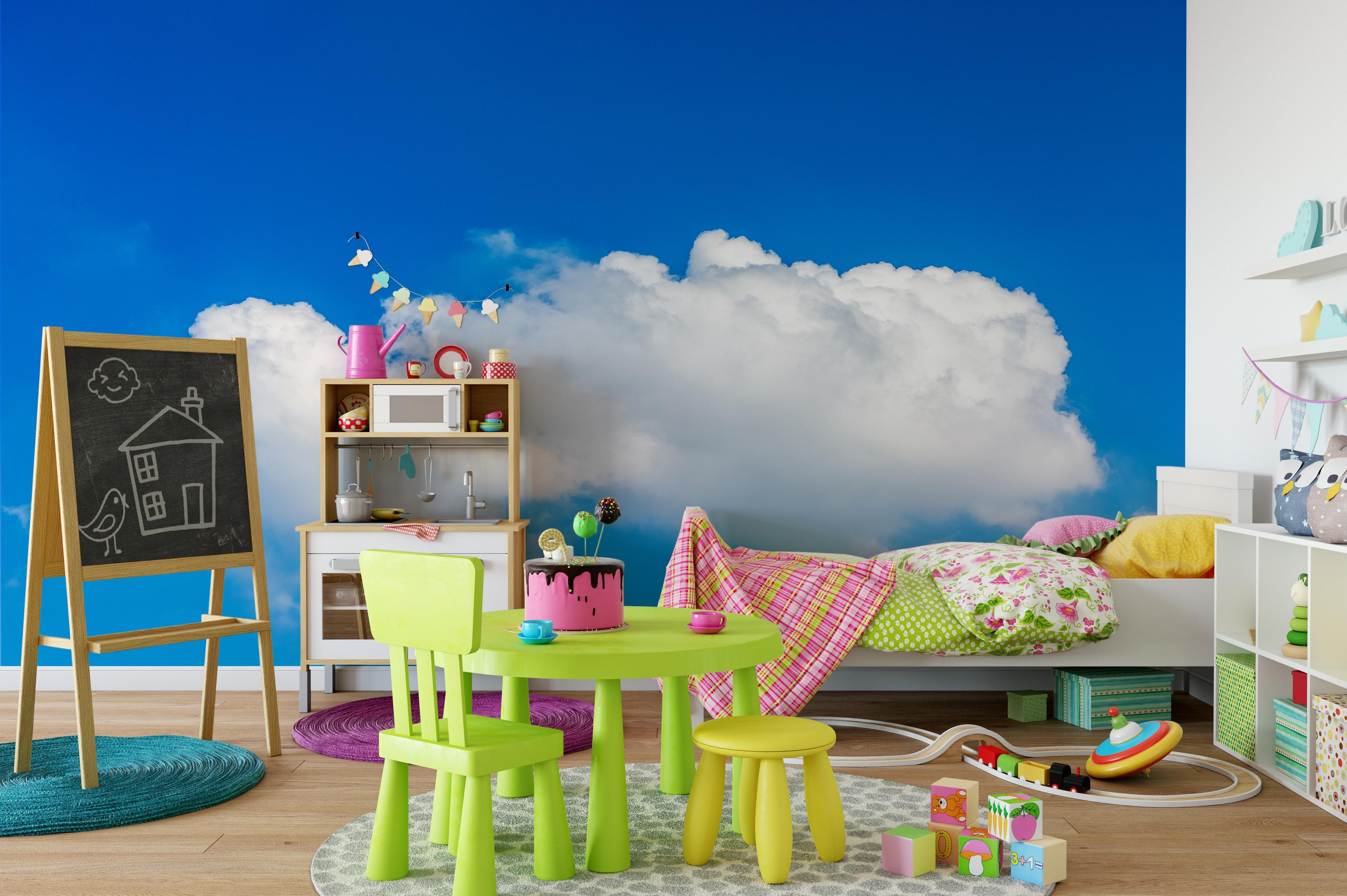 3D Blue Sky White Cloud Wall Mural Wallpaper 108- Jess Art Decoration