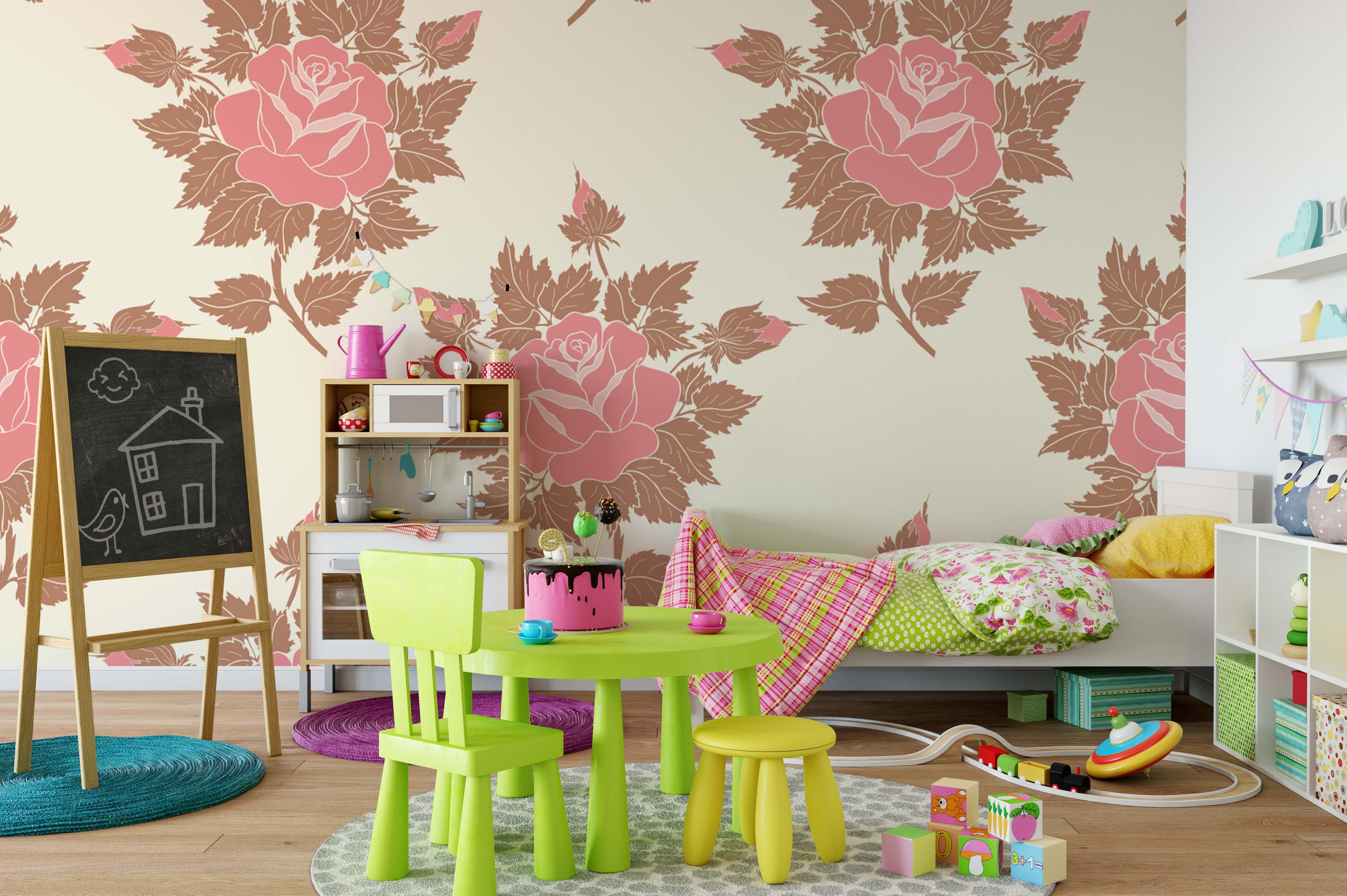 3D Pink Flowers Wall Mural Wallpaper 63- Jess Art Decoration