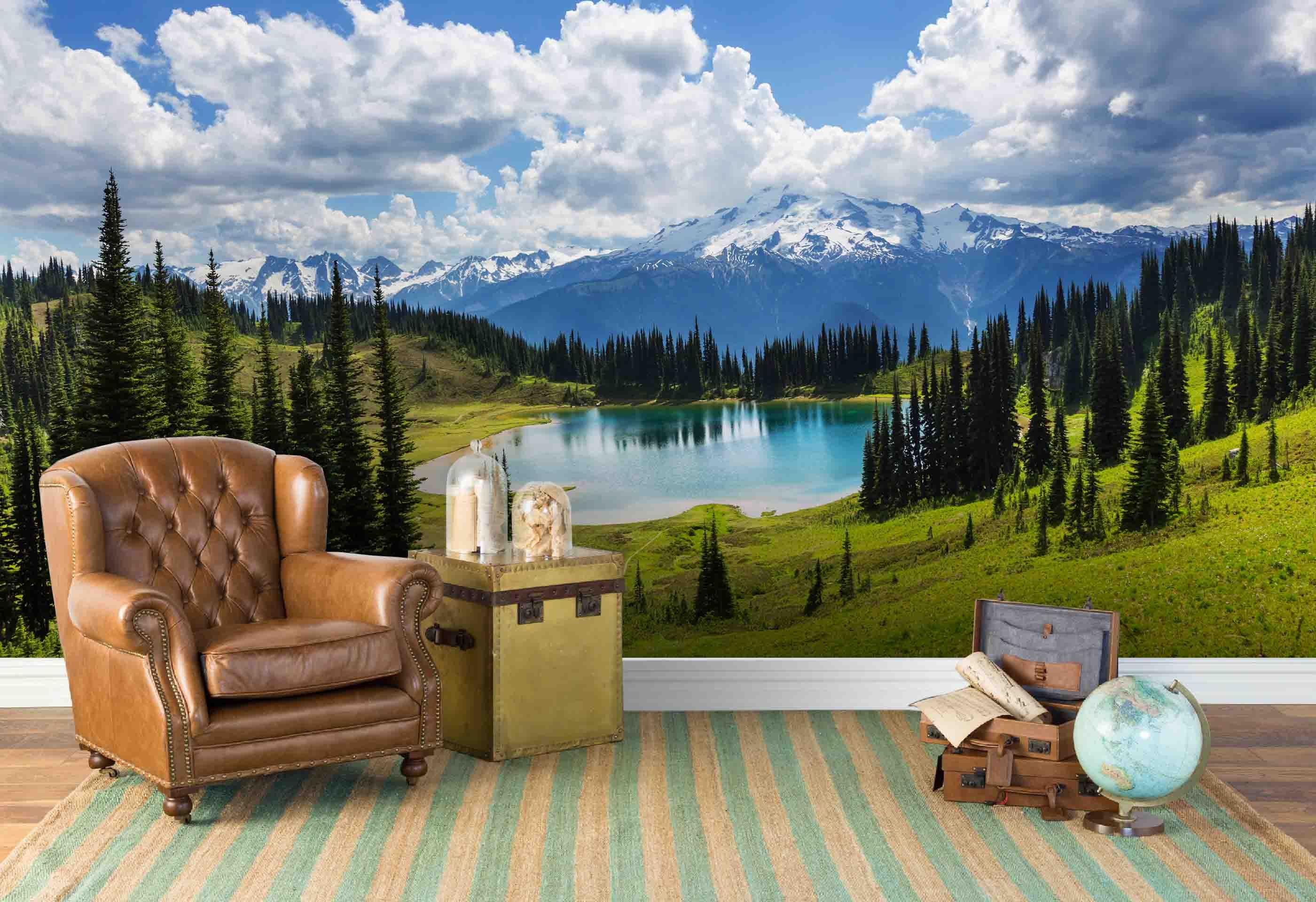 3D Blue Sky White Clouds Snow Mountain Wall Mural Wallpaper 36- Jess Art Decoration