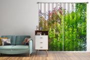 3D Nature Green Japan Maple Scenery Curtains and Drapes GD 3635- Jess Art Decoration