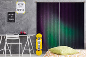 3D Abstract Starry Sky Purple Green Curtains and Drapes GD 2727- Jess Art Decoration