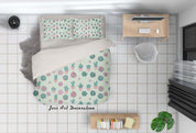3D Green Cactus  Quilt Cover Set Bedding Set Pillowcases 6- Jess Art Decoration