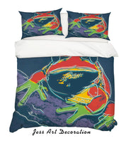 3D Oil Painting Fine Art Frog Animal Quilt Cover Set Bedding Set Duvet Cover Pillowcases LXL- Jess Art Decoration