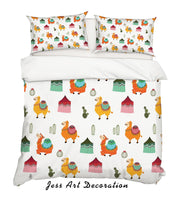 3D Cartoon Camel House Quilt Cover Set Bedding Set Pillowcases 23- Jess Art Decoration