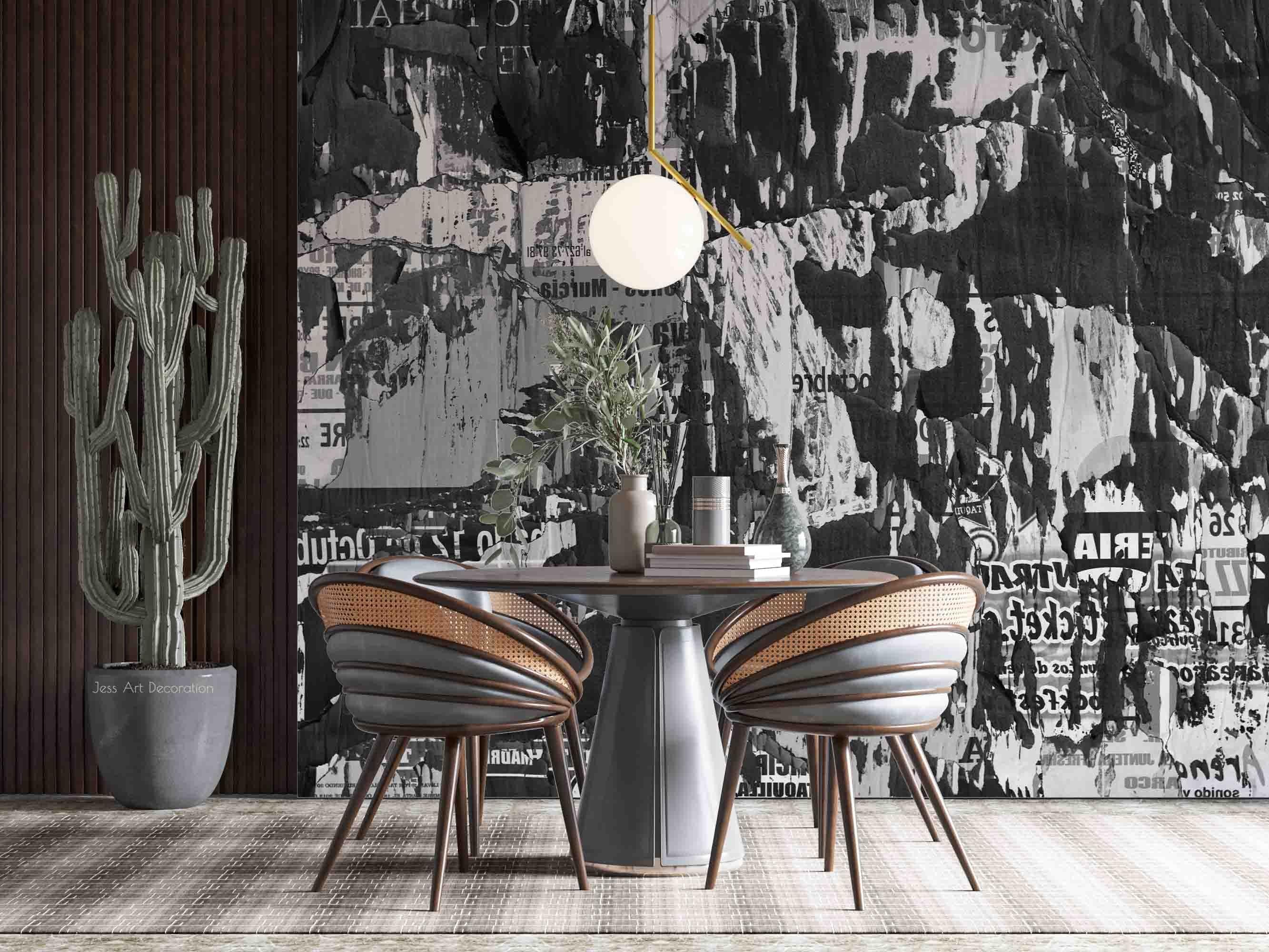 3D Abstract Mountain Alphabet Wall Mural Wallpaper GD 3087- Jess Art Decoration