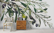 3D Hand Painted Green Leaves Wall Mural Wallpaper 9- Jess Art Decoration