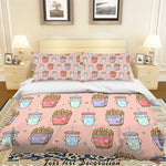 3D Cartoon Chips Cola Quilt Cover Set Bedding Set Pillowcases 10- Jess Art Decoration
