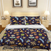3D Cartoon Boxing Fight Quilt Cover Set Bedding Set Duvet Cover Pillowcases 51- Jess Art Decoration