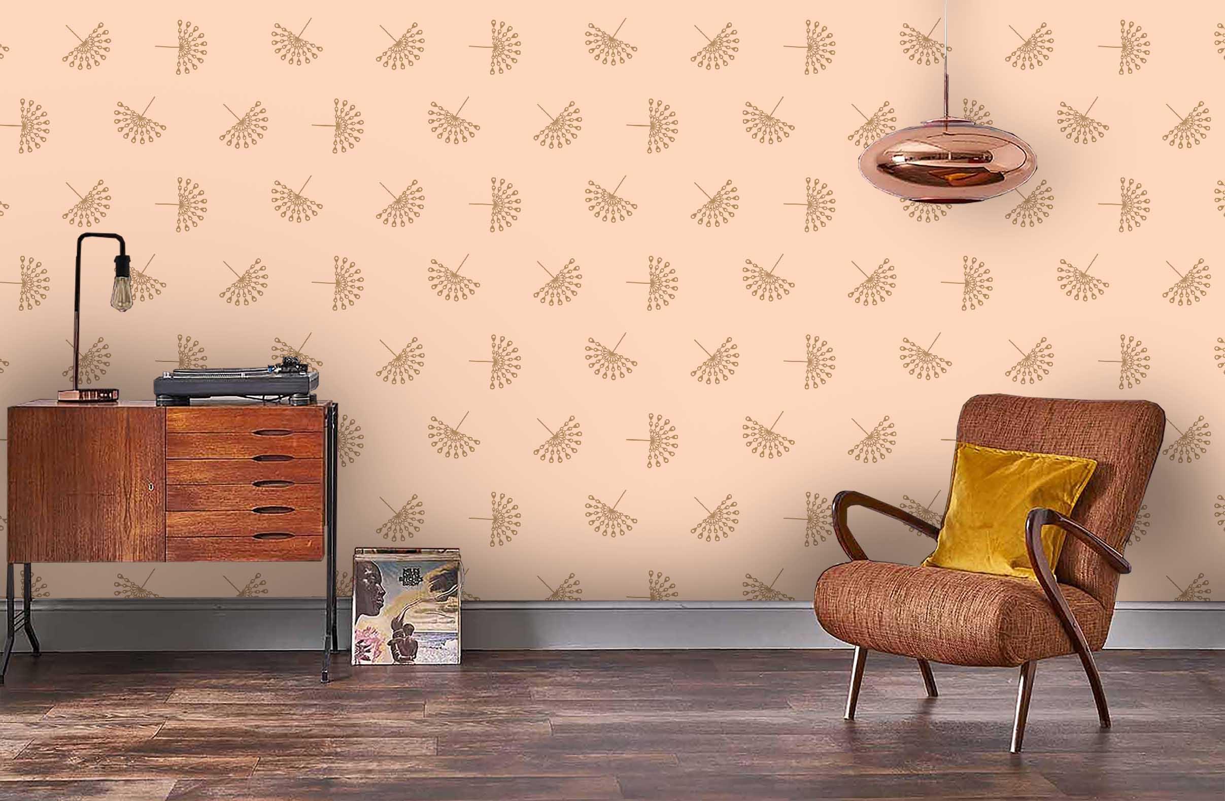 3D Orange Background Small Icon Wall Mural Wallpaper 143- Jess Art Decoration