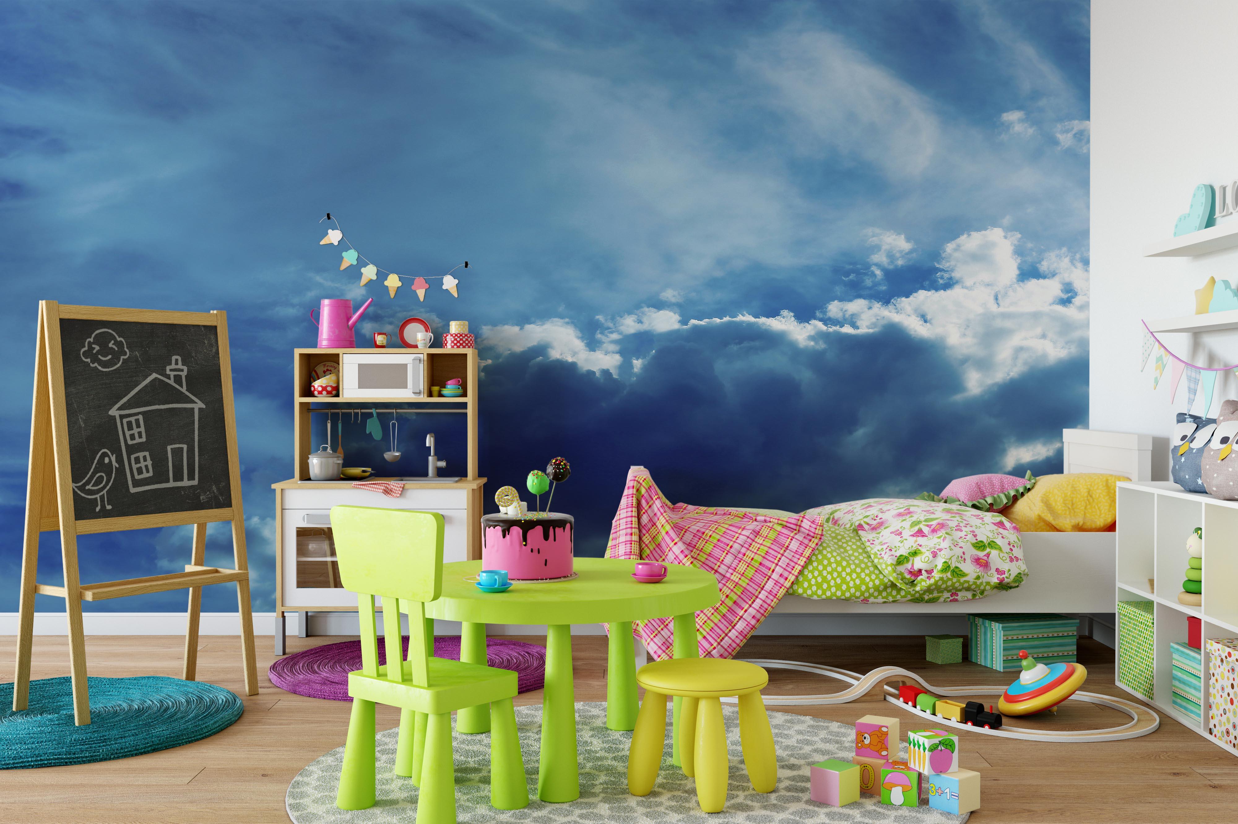 3D Blue Sky White Cloud Wall Mural Wallpaper 103- Jess Art Decoration