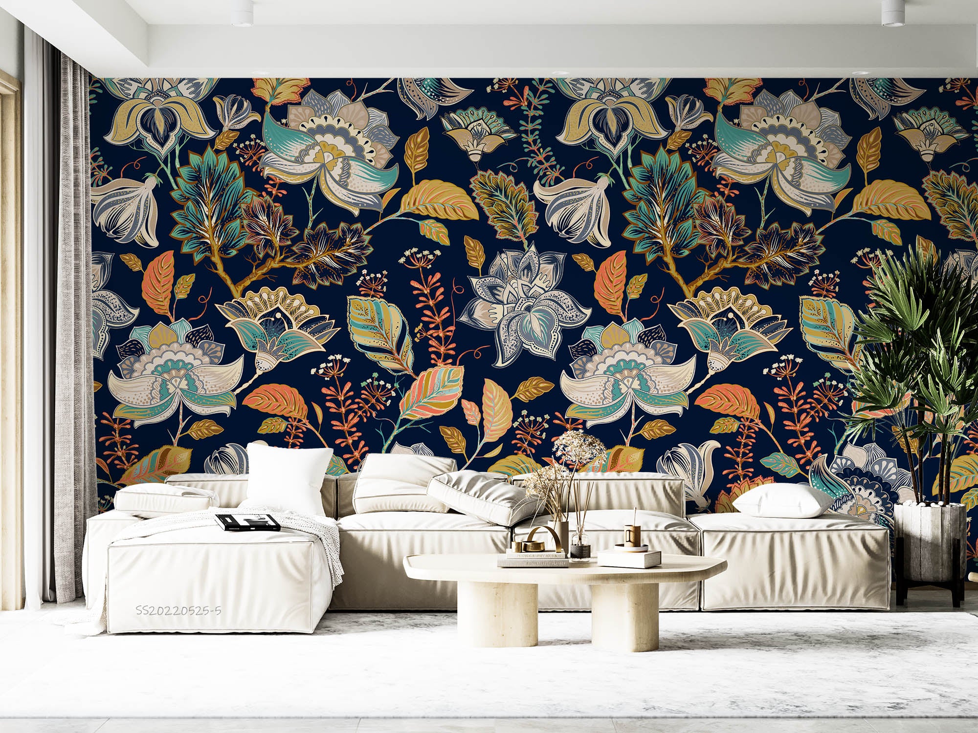 3D Vintage Floral Pattern Background Wall Mural Wallpaper GD 980- Jess Art Decoration