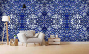 3D Blue Cobblestone Wall Mural Wallpaper 168- Jess Art Decoration