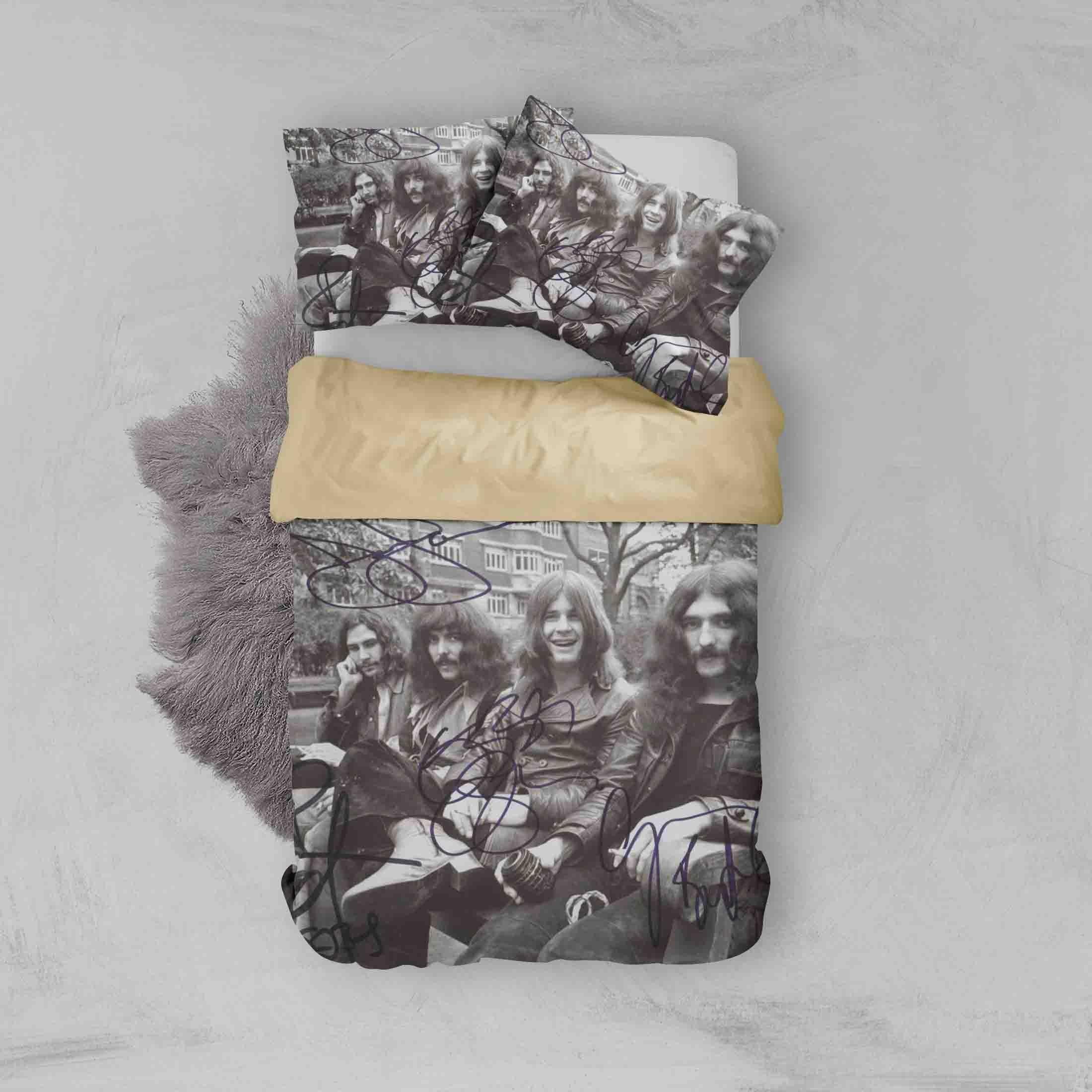 3D Rock Black Sabbath Quilt Cover Set Bedding Set Duvet Cover Pillowcases SF70- Jess Art Decoration