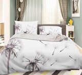 3D White Dandelion Quilt Cover Set Bedding Set Pillowcases 70- Jess Art Decoration