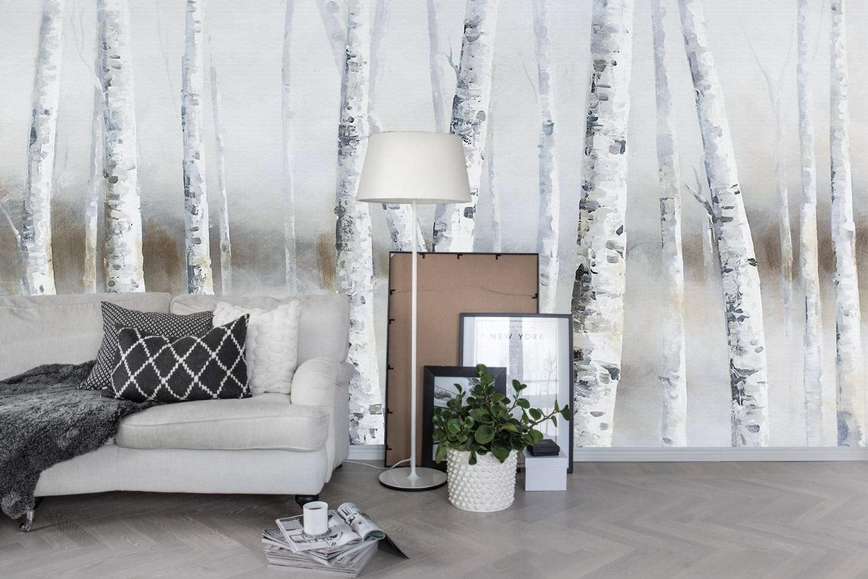 3D birch forest wall mural wallpaper 22- Jess Art Decoration
