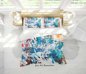 3D Abstract Color Graffiti Quilt Cover Set Bedding Set Duvet Cover Pillowcases 132- Jess Art Decoration