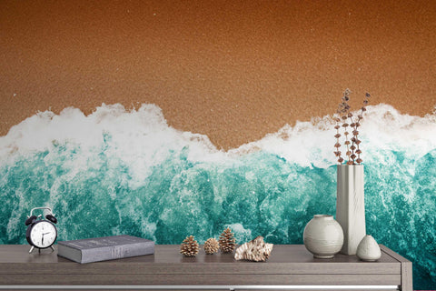 3D blue sea beach wall mural wallpaper 36- Jess Art Decoration