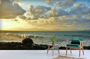 3D Sunset Sky Cloud Sea Landscape Wall Mural Wallpaper LQH 275- Jess Art Decoration