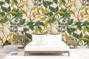 3D Green Leaves Wall Mural Wallpaper 11- Jess Art Decoration