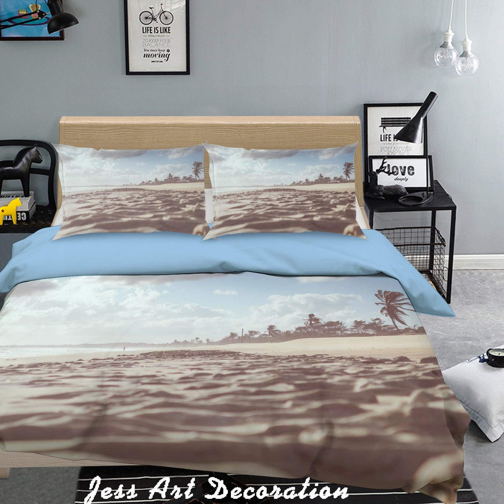 3D  Tropical Seaside Beach Scenery Quilt Cover Set Bedding Set Pillowcases  75- Jess Art Decoration