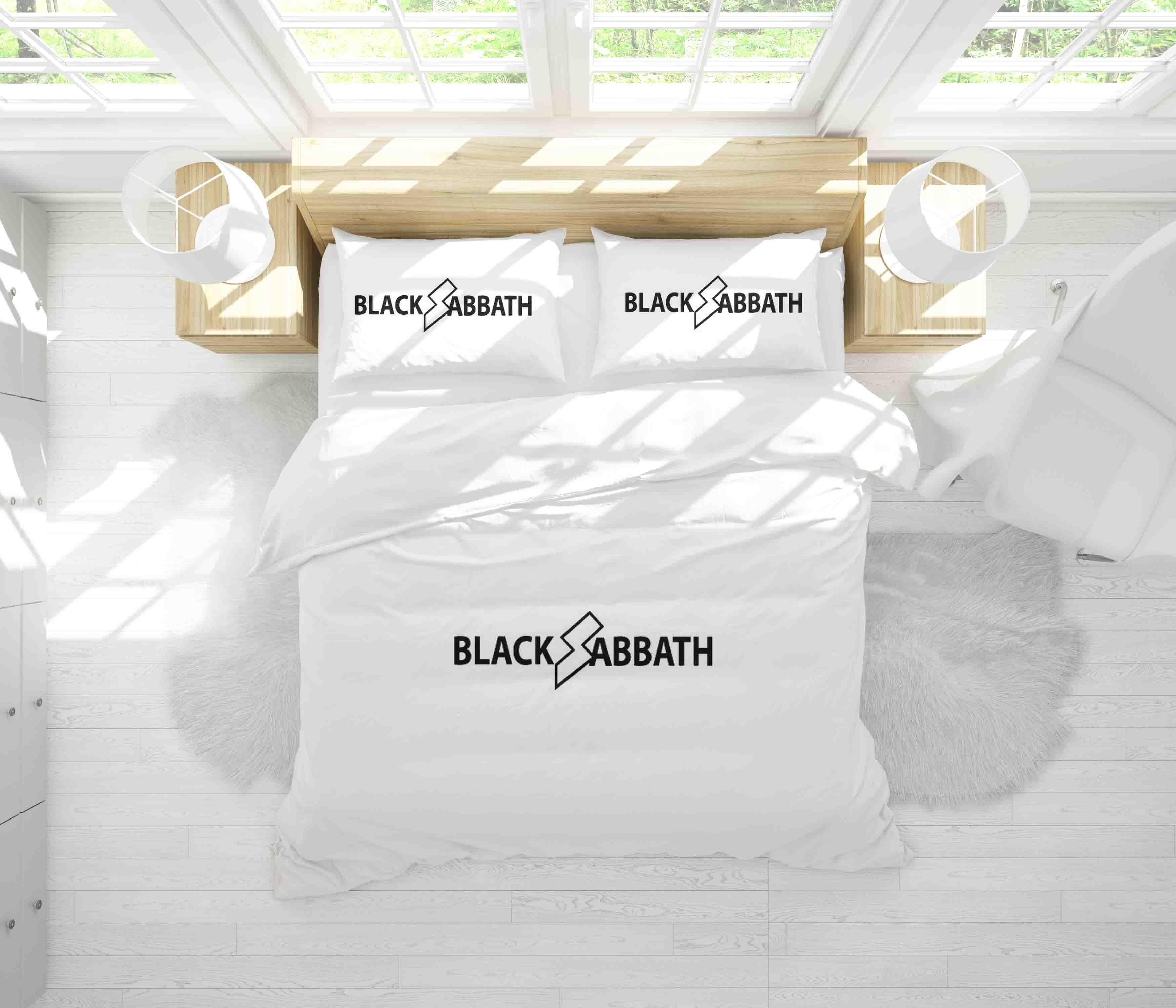 3D White Black Sabbath Quilt Cover Set Bedding Set Duvet Cover Pillowcases SF57- Jess Art Decoration