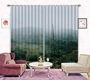 3D Countryside Mountain Green Forest Tree Curtains and Drapes GD 4369- Jess Art Decoration