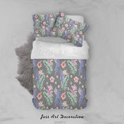 3D Colourful Plant Leaves Floral Pattern Quilt Cover Set Bedding Set Duvet Cover Pillowcases WJ 3868- Jess Art Decoration