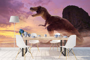 3D Purple Sky Dinosaur Wall Mural Wallpaper 38- Jess Art Decoration