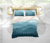 3D Mountain Scenery Quilt Cover Set Bedding Set Pillowcases 70- Jess Art Decoration