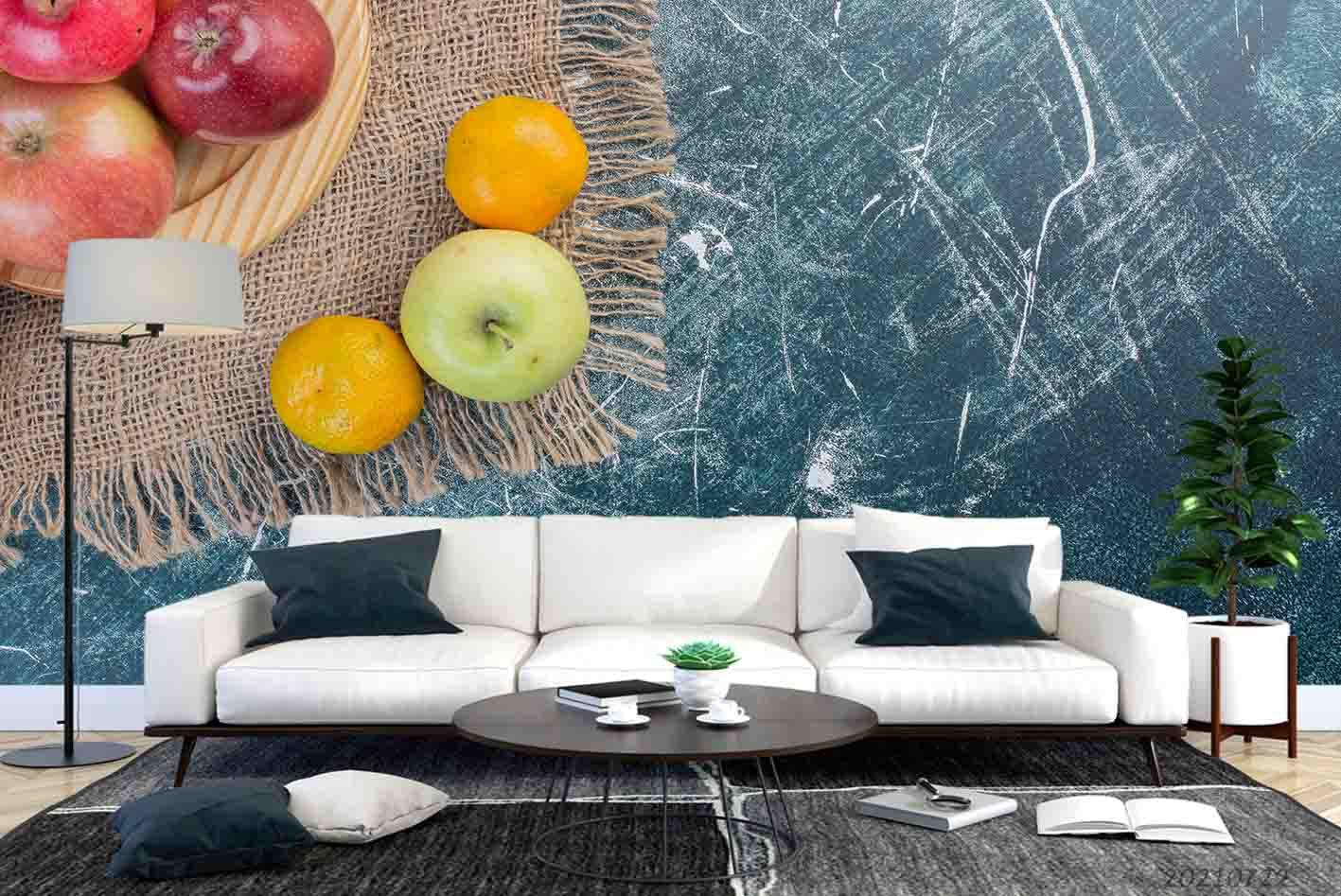3D Autumn Fruit Wall Mural Wallpaper LQH 506- Jess Art Decoration