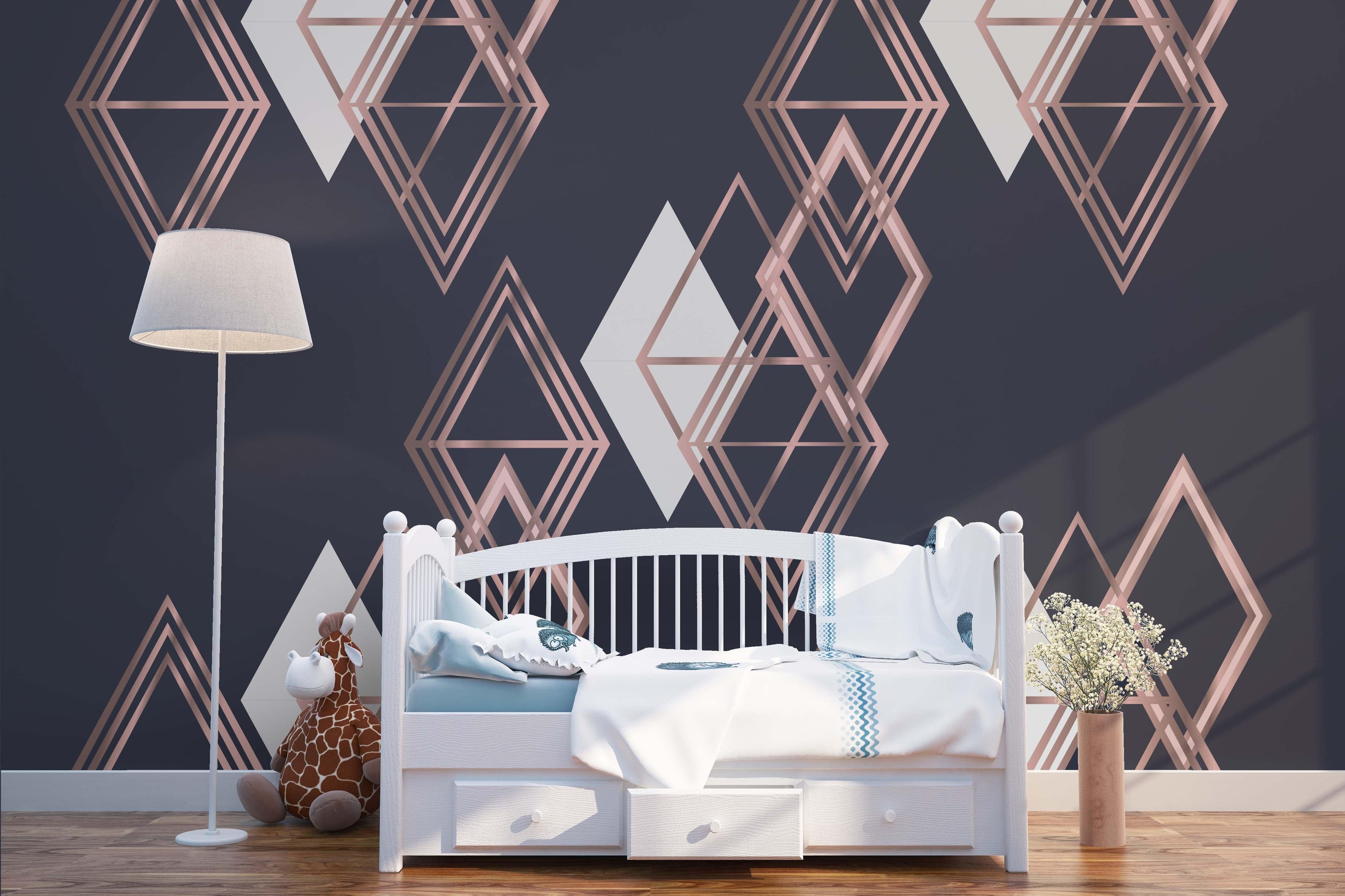 3D Black Diamond Wall Mural Wallpaper 156- Jess Art Decoration