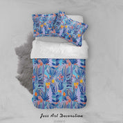 3D Colorful Floral Plant Bird Quilt Cover Set Bedding Set Duvet Cover Pillowcases LXL- Jess Art Decoration