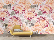 3D Floral Illustration Buttefly Wall Mural Wallpaper LXL 674- Jess Art Decoration