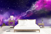 3D Purple Starry Nebula Wall Mural Wallpaper 03- Jess Art Decoration