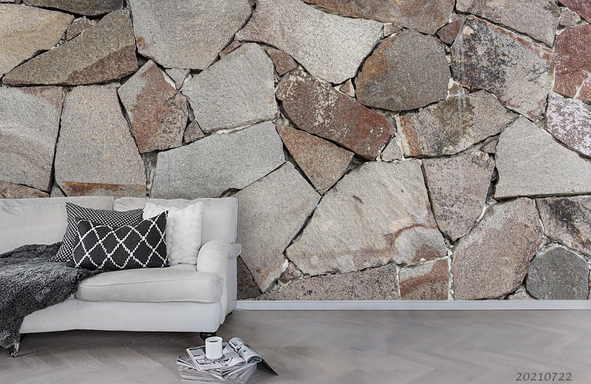 3D Stone Wall Texture Wall Mural Wallpaper LQH 486- Jess Art Decoration