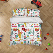 3D Colorful Surfboard Watermelon Quilt Cover Set Bedding Set Duvet Cover Pillowcases LXL- Jess Art Decoration