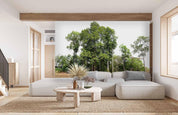 3D Green Forest Tree Landscape Wall Mural Wallpaper LQH 209- Jess Art Decoration