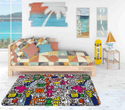 3D Abstract Color Monster Graffiti Non-Slip Rug Mat 29- Jess Art Decoration