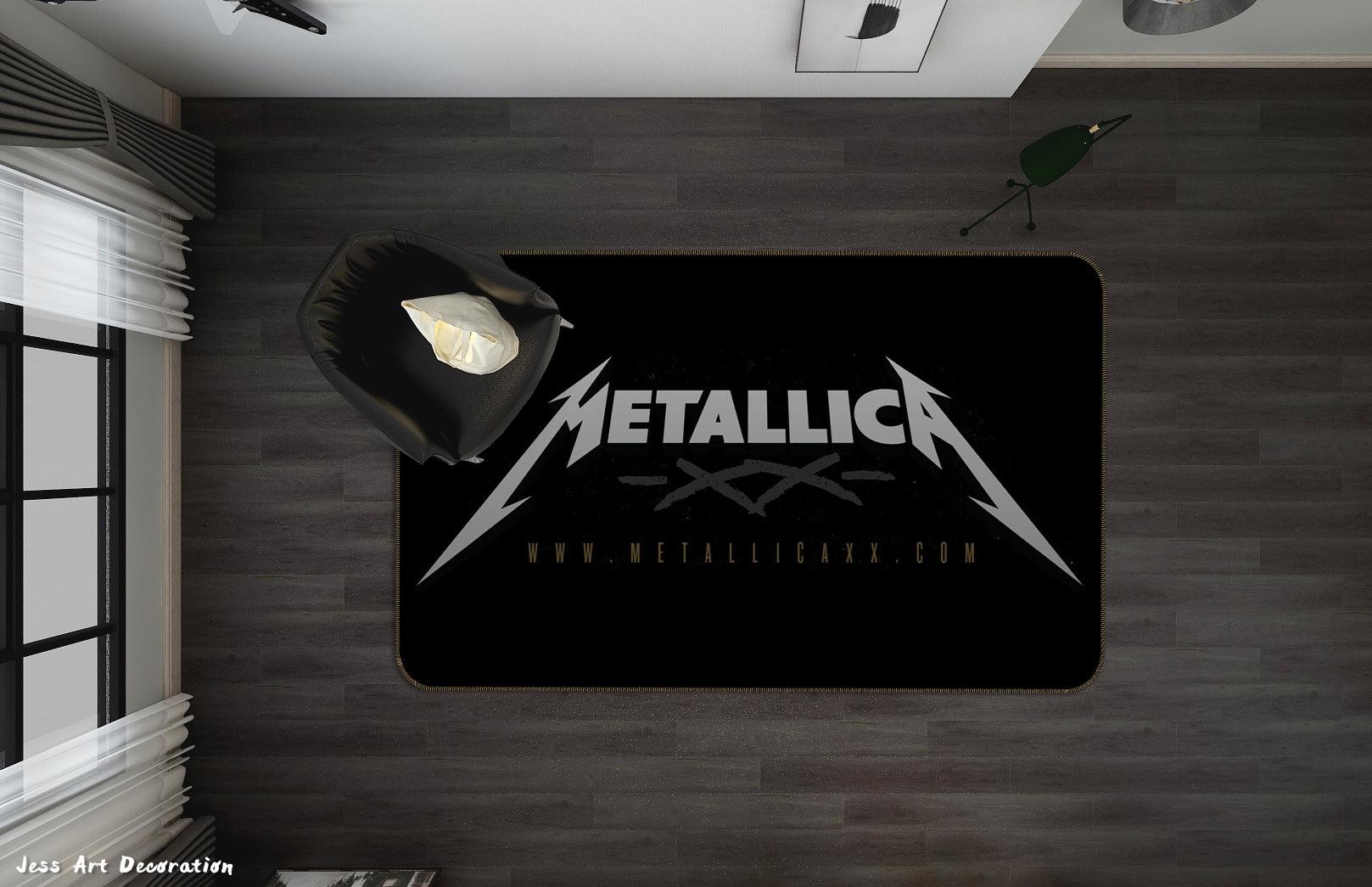 3D Metallica Rock Band Non-Slip Rug Mat 116- Jess Art Decoration