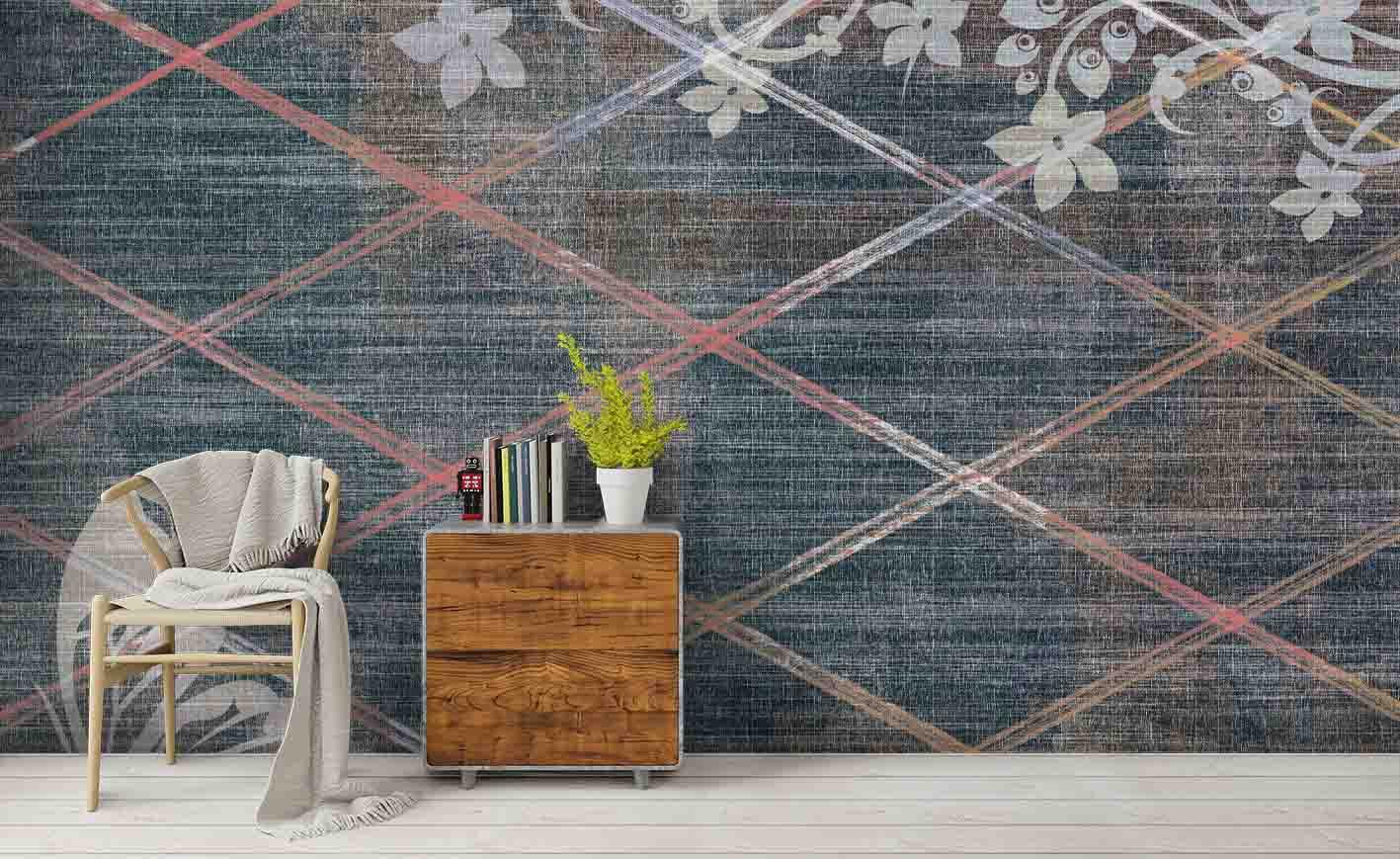 3D Dray Rhombus Wall Mural Wallpaper 92- Jess Art Decoration