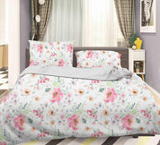3D Watercolor Flowers Quilt Cover Set Bedding Set Pillowcases 82- Jess Art Decoration