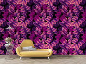 3D Pink Leaves Wall Mural Wallpaper SF 36- Jess Art Decoration